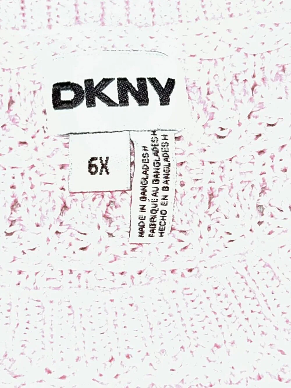 Girls DKNY Long Sleeve Shirt Shorts Knit Matching Set Girl’s Size 6x NEW NWT - Picture 3 of 7
